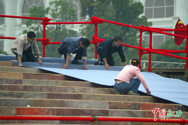 金雞百花電影節星光大道及看臺搭建近尾聲(組圖(圖2)